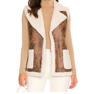 Reversible faux fur vest